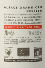 DOMAINE DIRLER-CADE Elément Feu Kessler Secco 2020