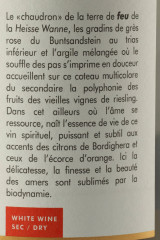 DOMAINE DIRLER-CADE Elément Feu Kessler H.W Secco 2021
