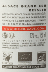 DOMAINE DIRLER-CADE Elément Feu Kessler H.W Secco 2022