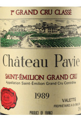 CHÂTEAU PAVIE 1989