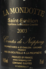 CHÂTEAU LA MONDOTTE 2003