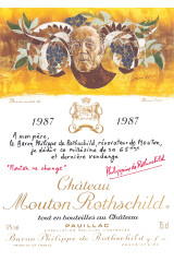 CHÂTEAU MOUTON ROTHSCHILD 1987